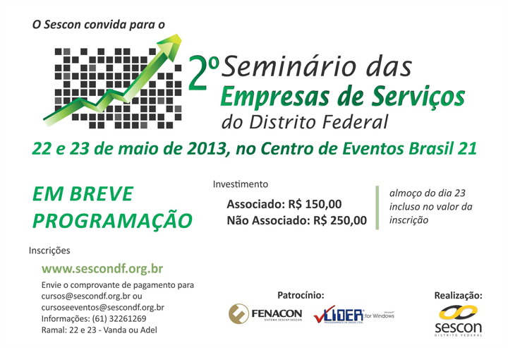 2º Seminário das Empresas de Serviço do DF