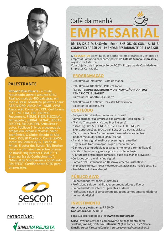 Cafe da manha empresarial